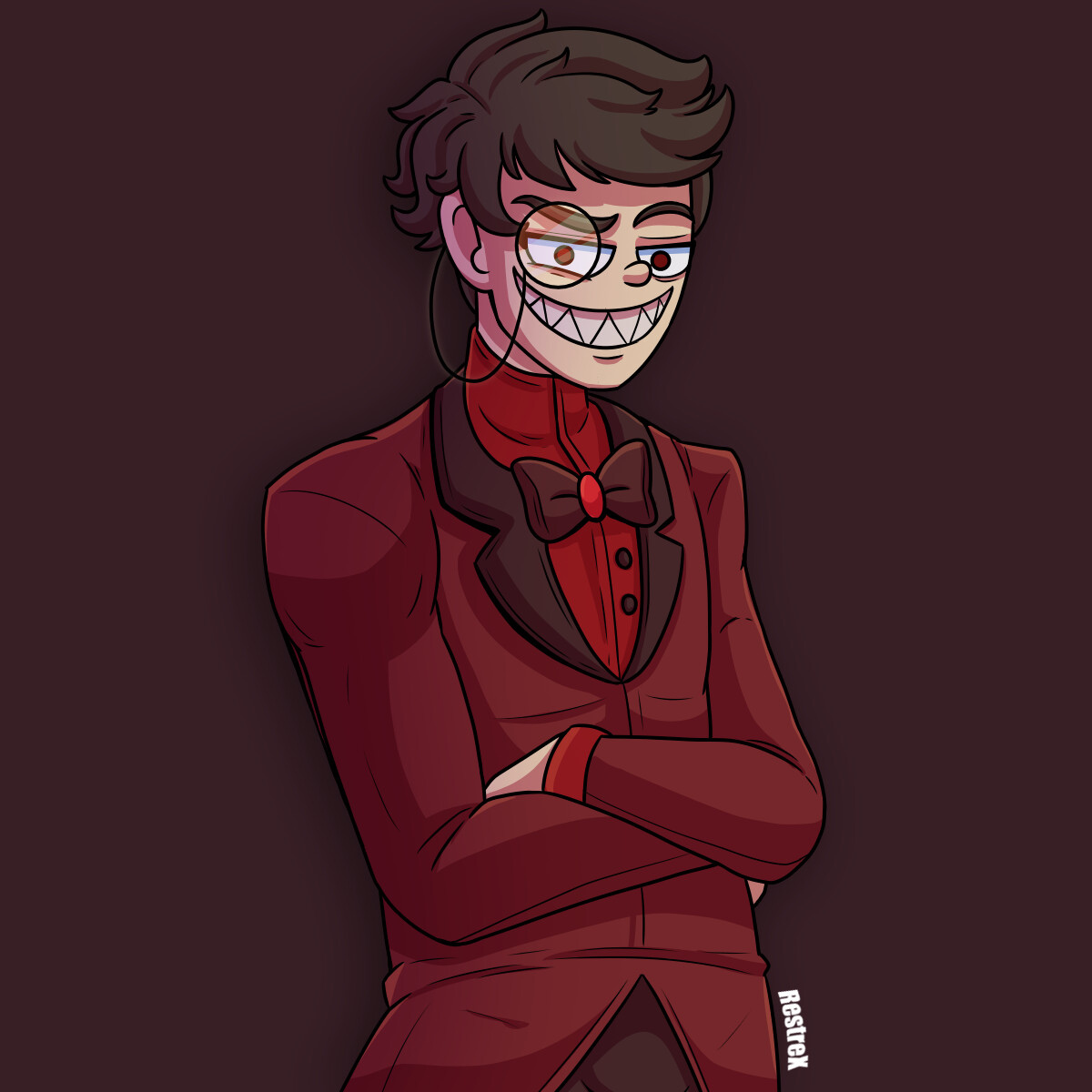 Artstation alastor of hazbin hotel