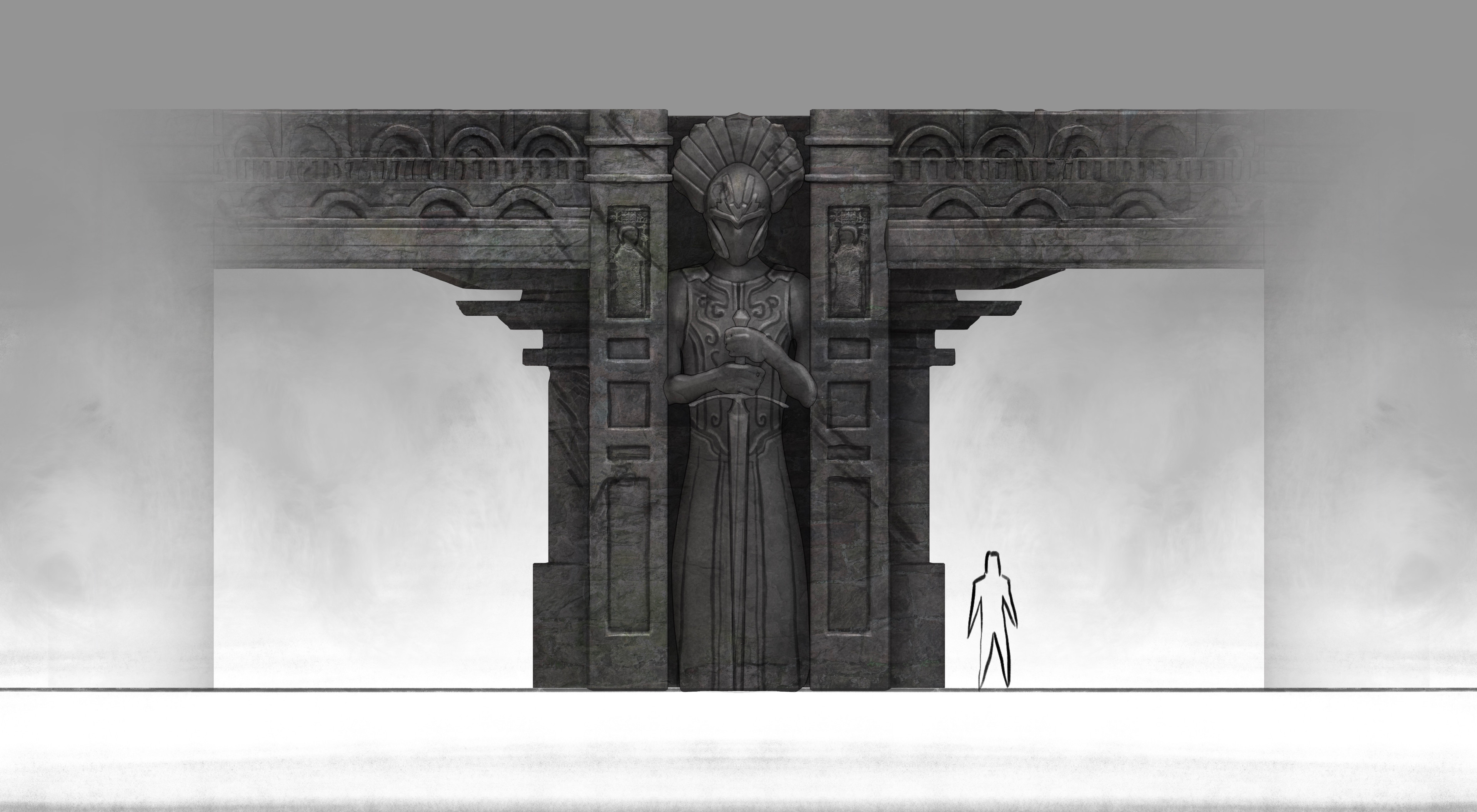 Temple wall callout