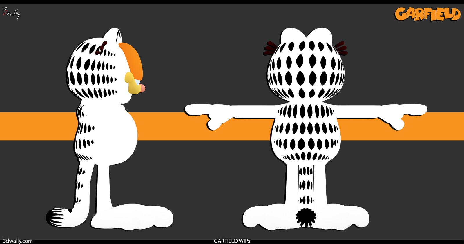 Garfield pattern polypaint