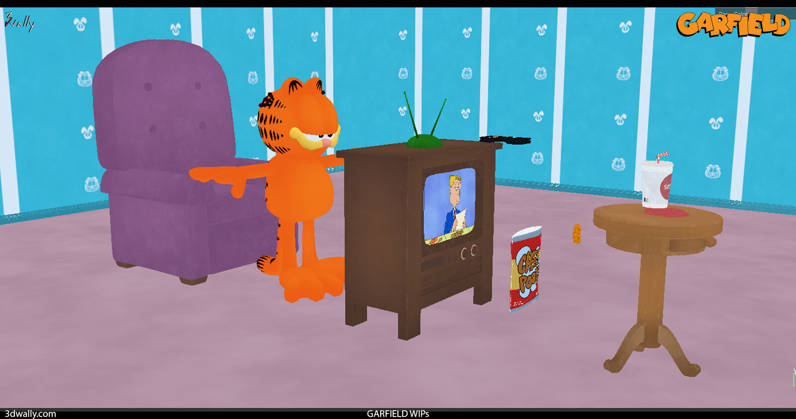 Garfield substance painter