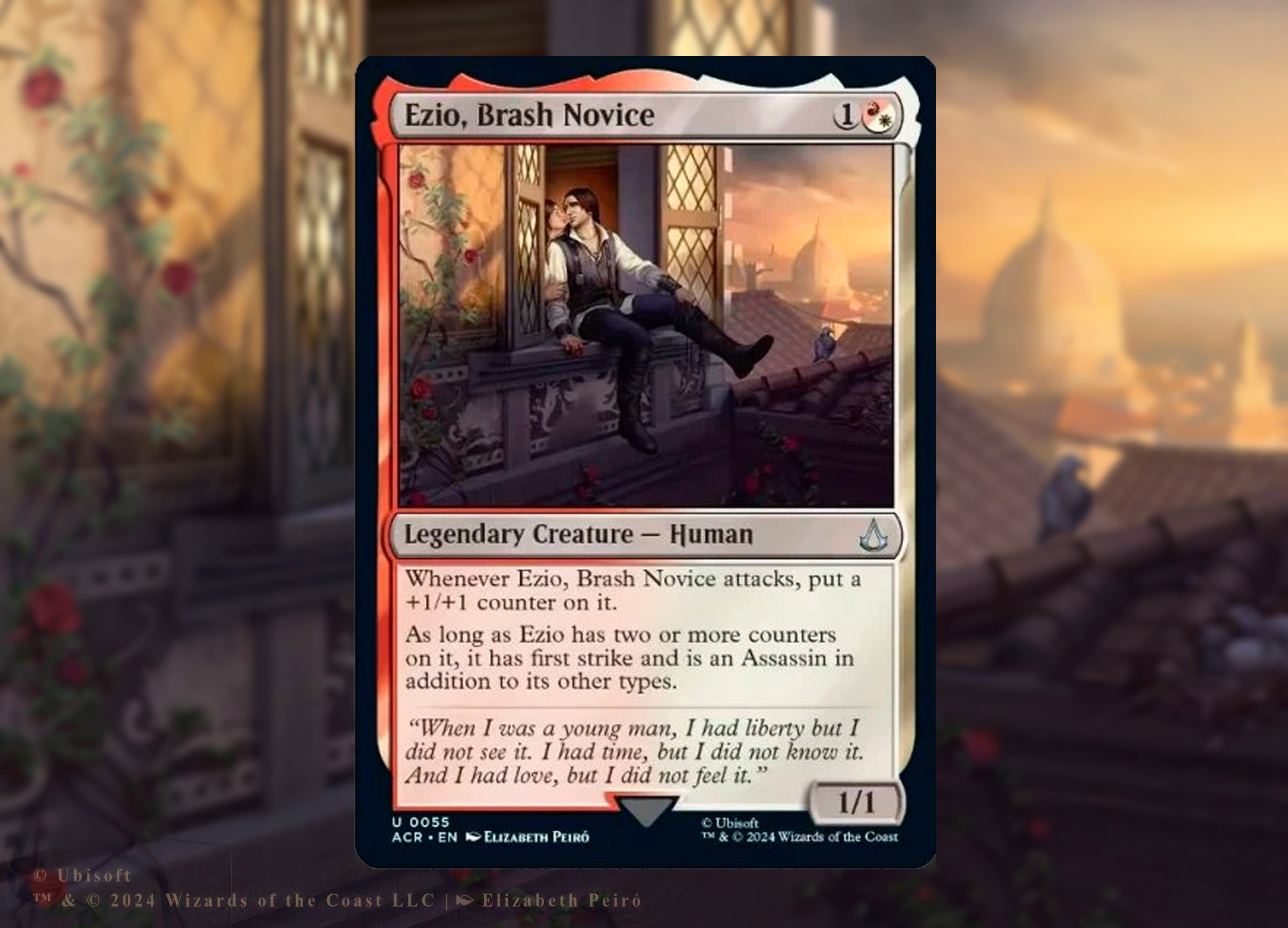 The card