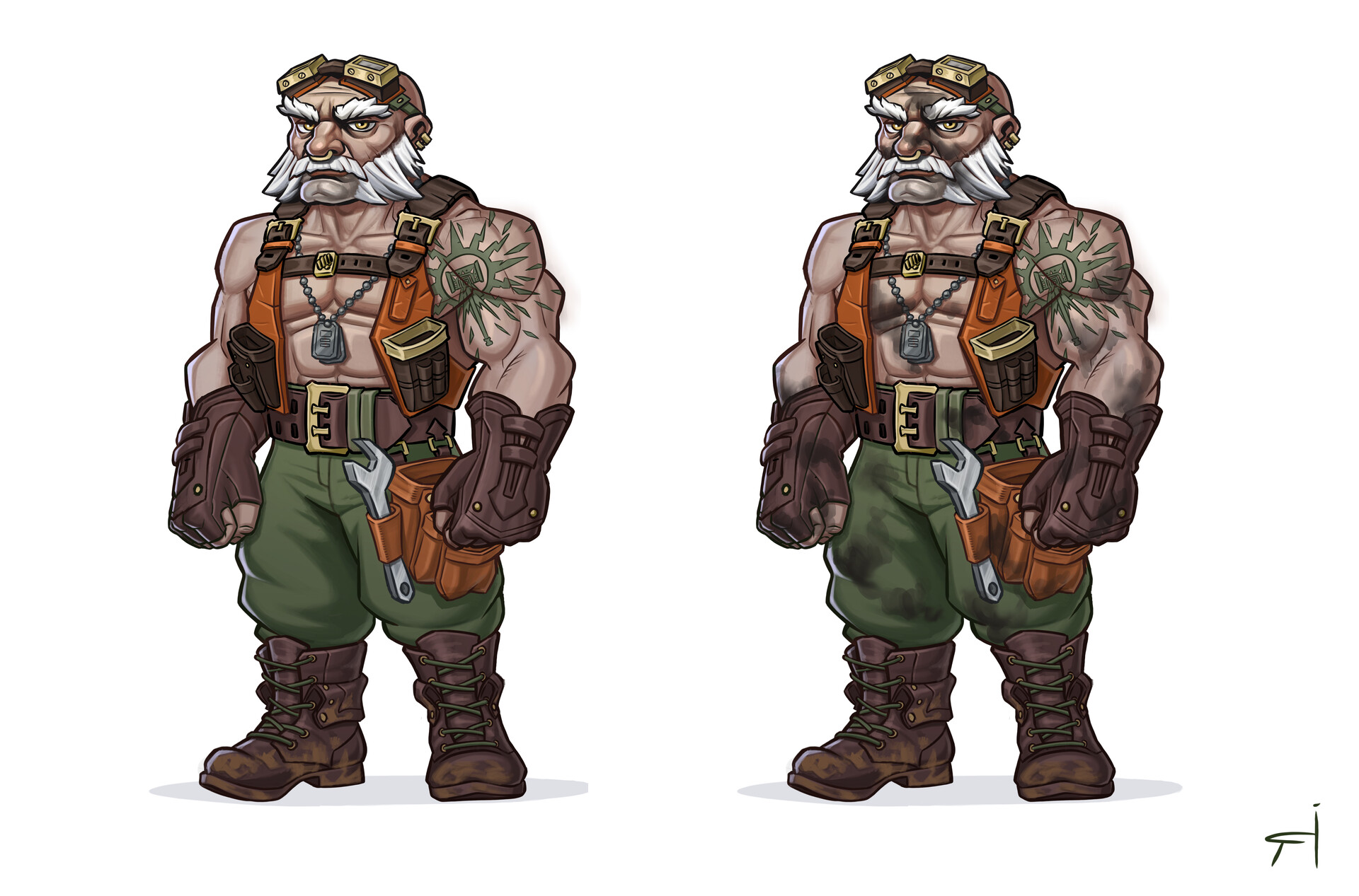 ArtStation - Concept of dwarf craftsman