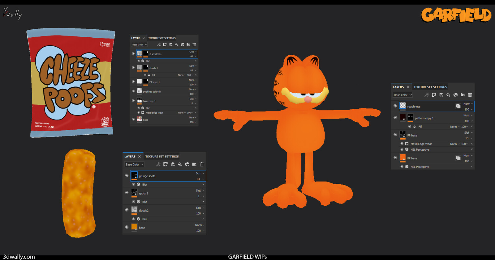 Garfield substance painter