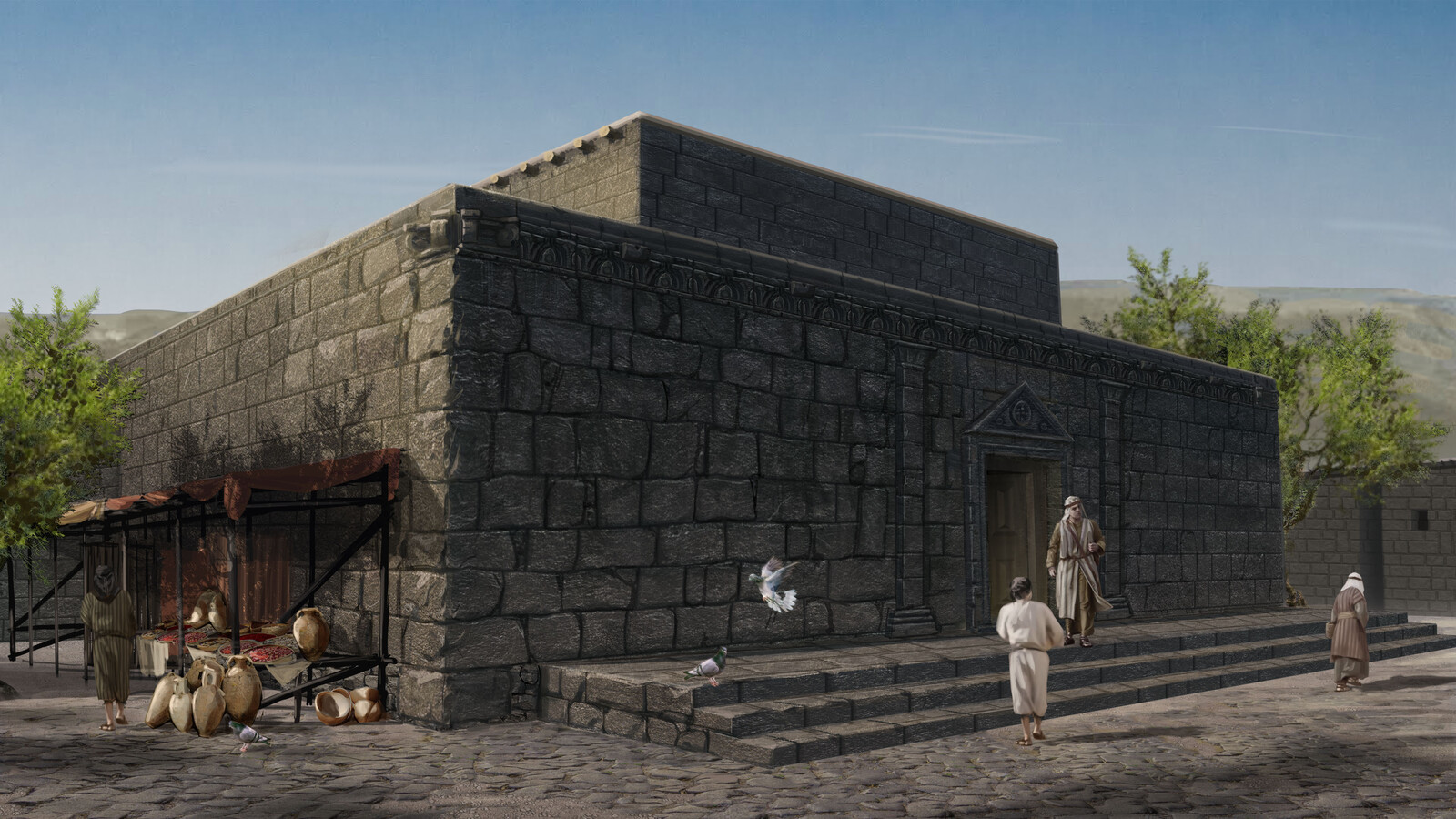 early exterior mockup