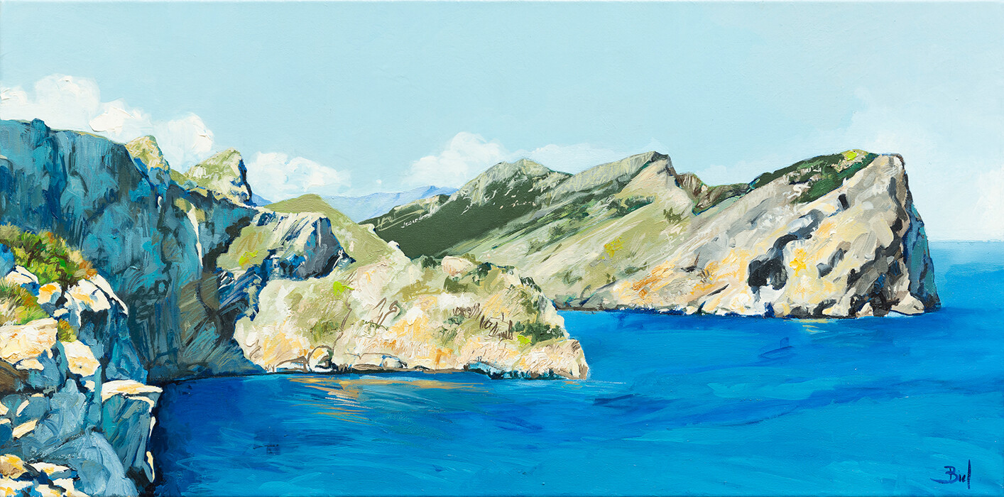 "Península de Formentor". 40x80cm. Oil on canvas.