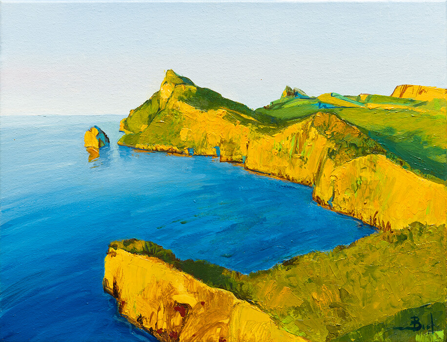 "Cap de Formentor (2)". 27x35cm. Oil on canvas.