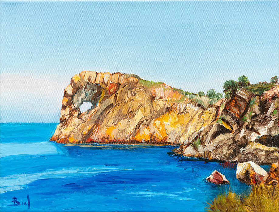 "Sa Foradada" (2). 27x35cm. Oil on canvas.