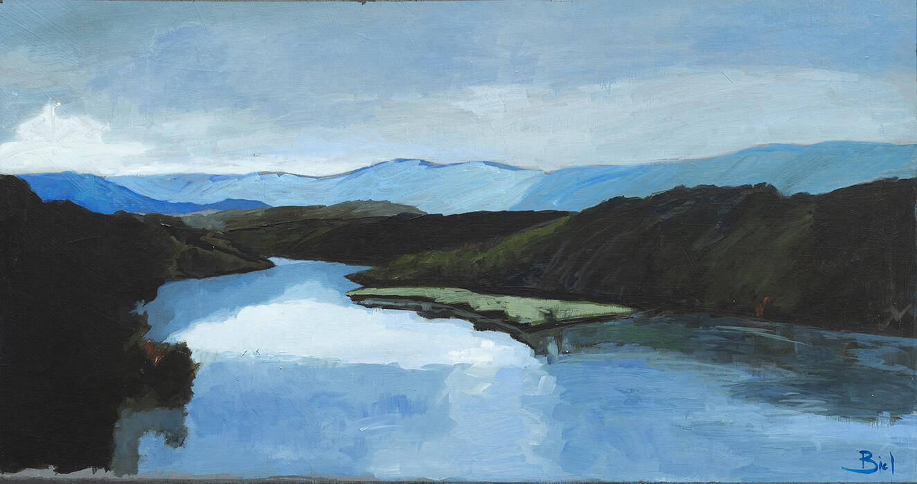 Oil paintings - Alpes franceses.