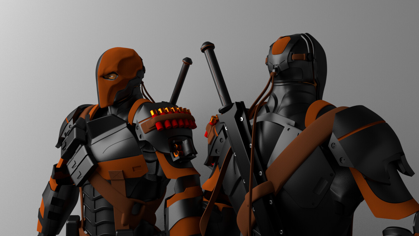 ArtStation - Arkham Origins Deathstroke Armor, image size:1344x756