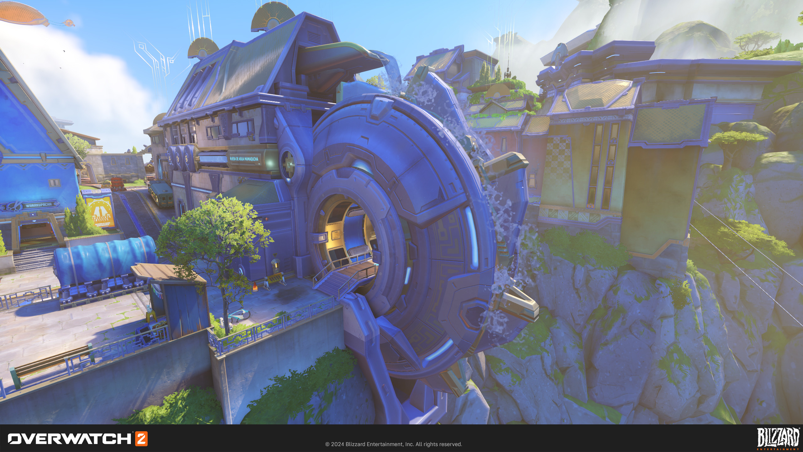 The Peru waterwheel. I worked on the exterior and interior from concept to about 85% completion. This model was concepted by Ava Crutchley,  and various members of the team helped bring it to final.