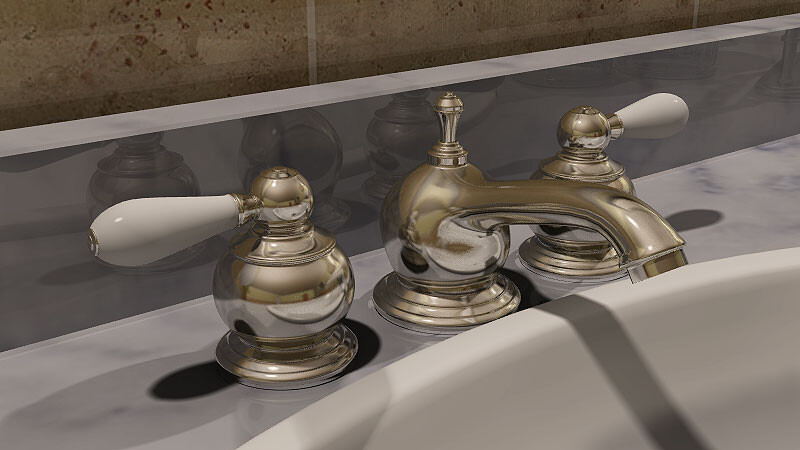 Bathroom fixtures, faucet