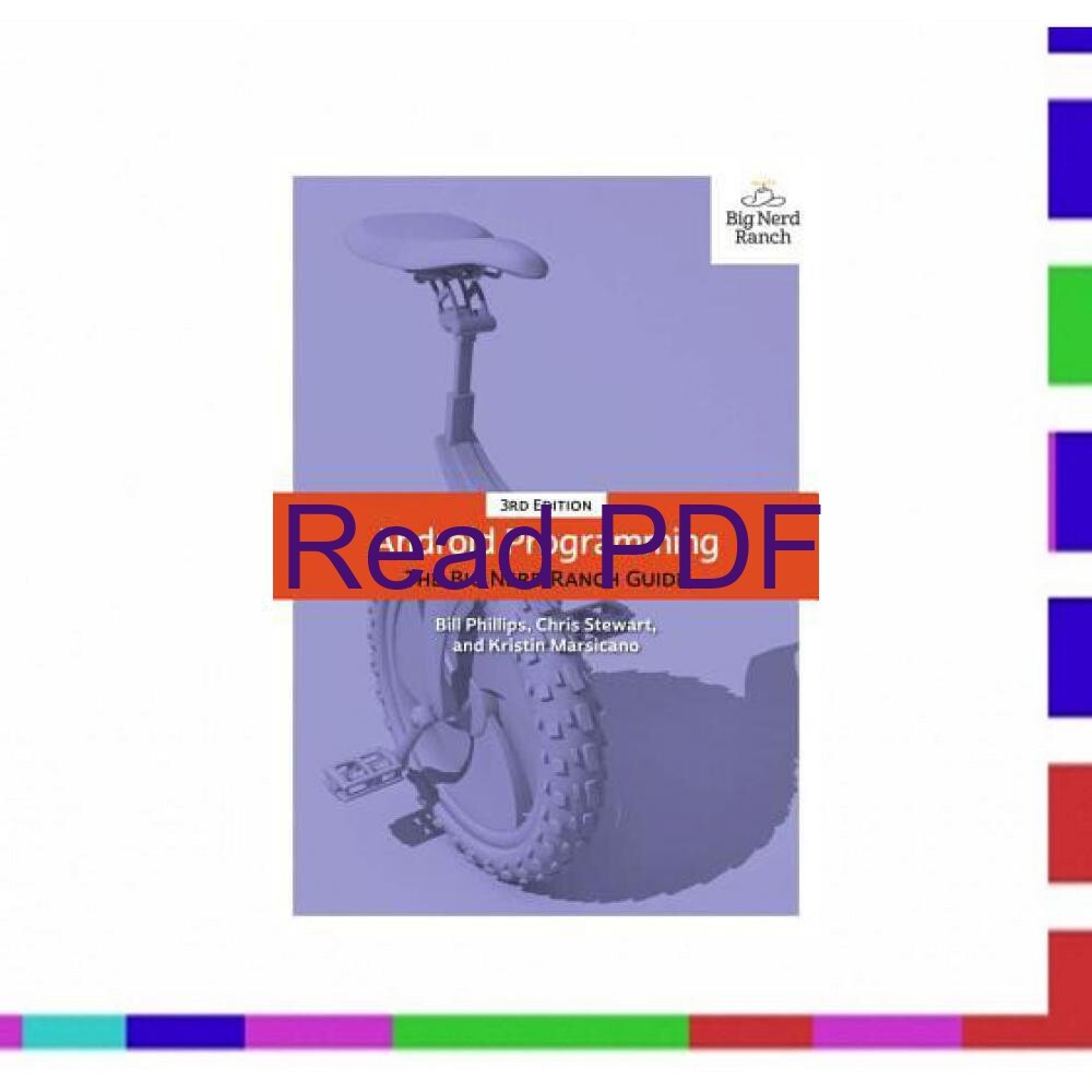 Android Programming The Big Nerd Ranch Pdf