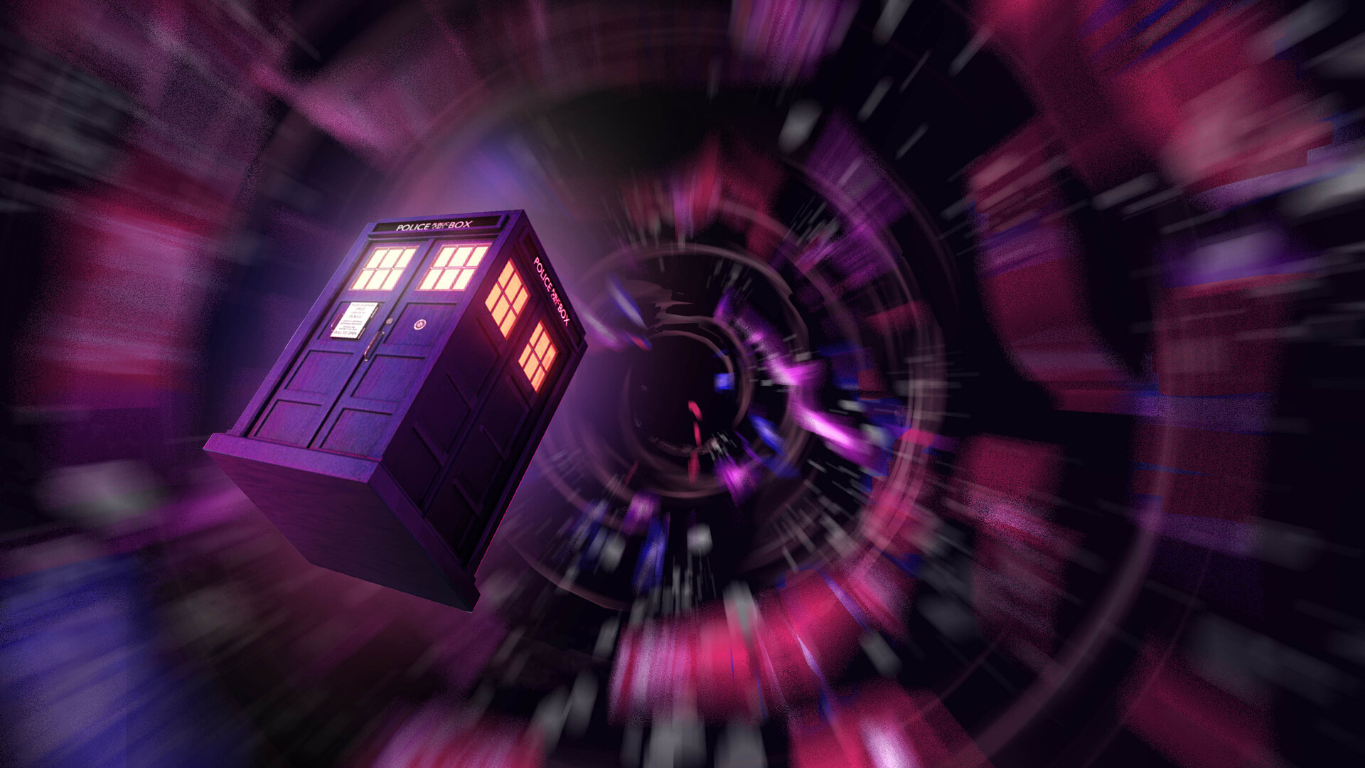 ArtStation - 11th Doctor's Tardis, image size:1920x1080