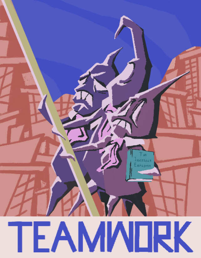 "Teamwork Office Motivational Poster"