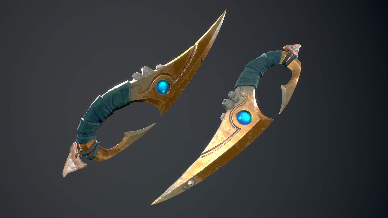 Sea Sword Stylized PBR Weapon