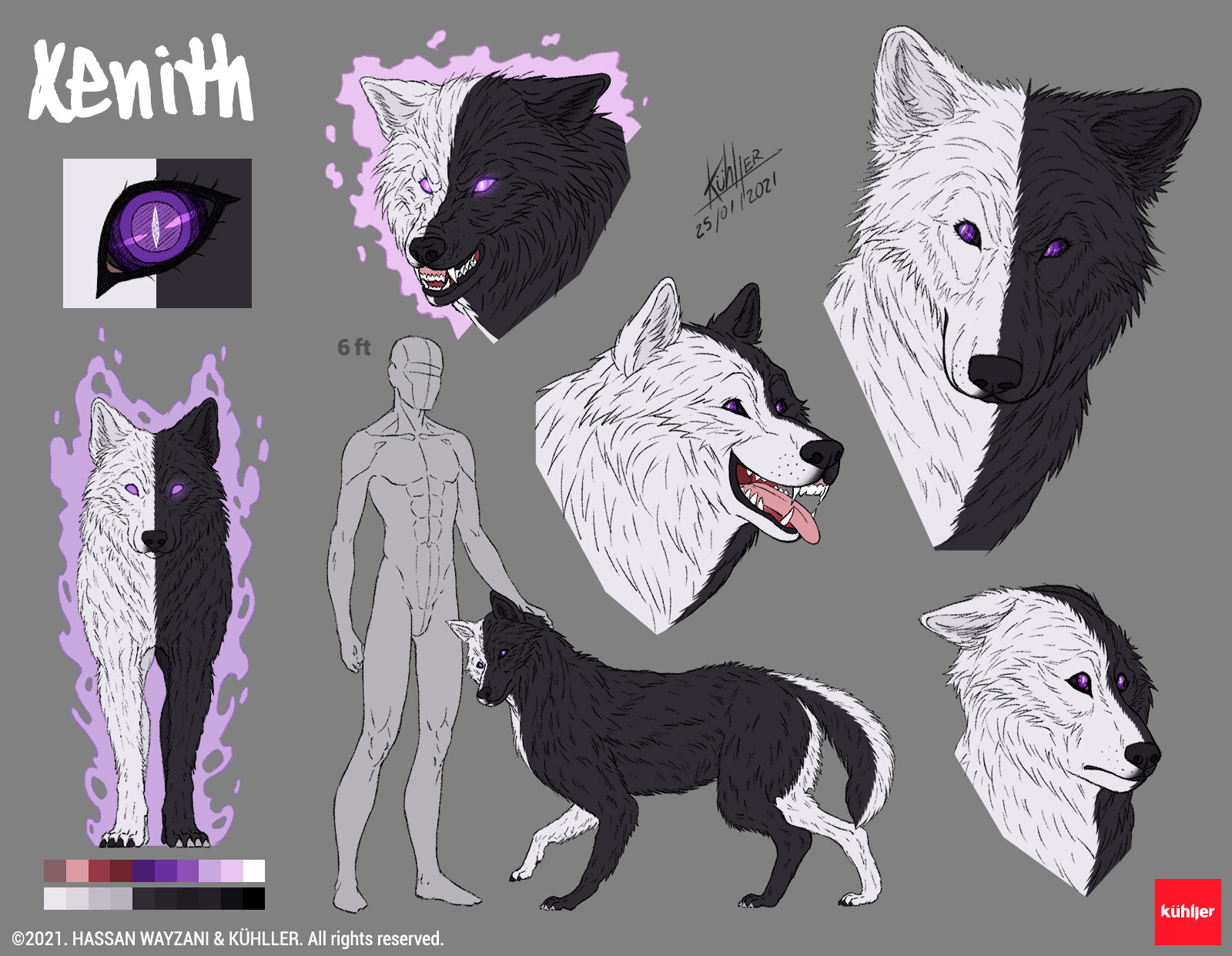 ArtStation - Animo's Eye: Xenith (character design sheet)