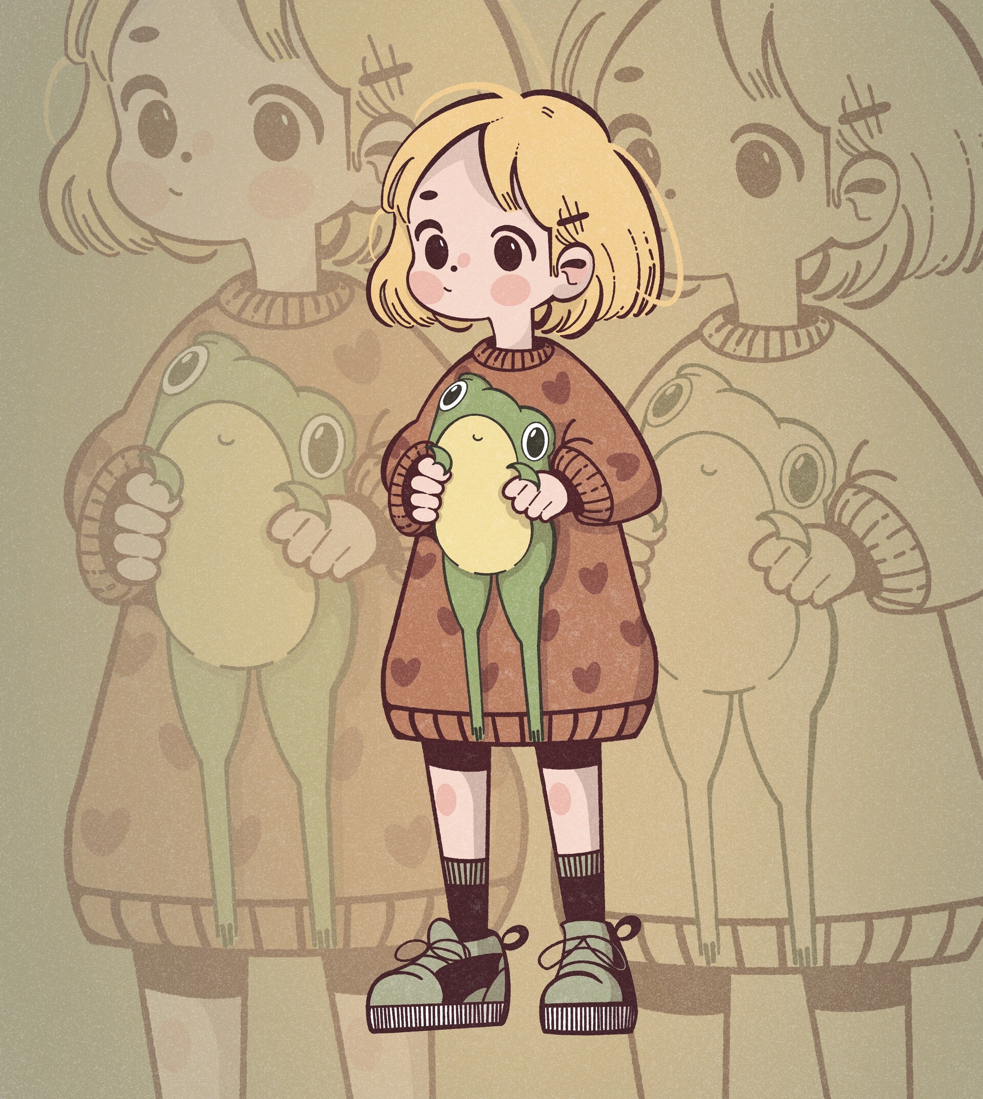 ArtStation - Girl with a frog