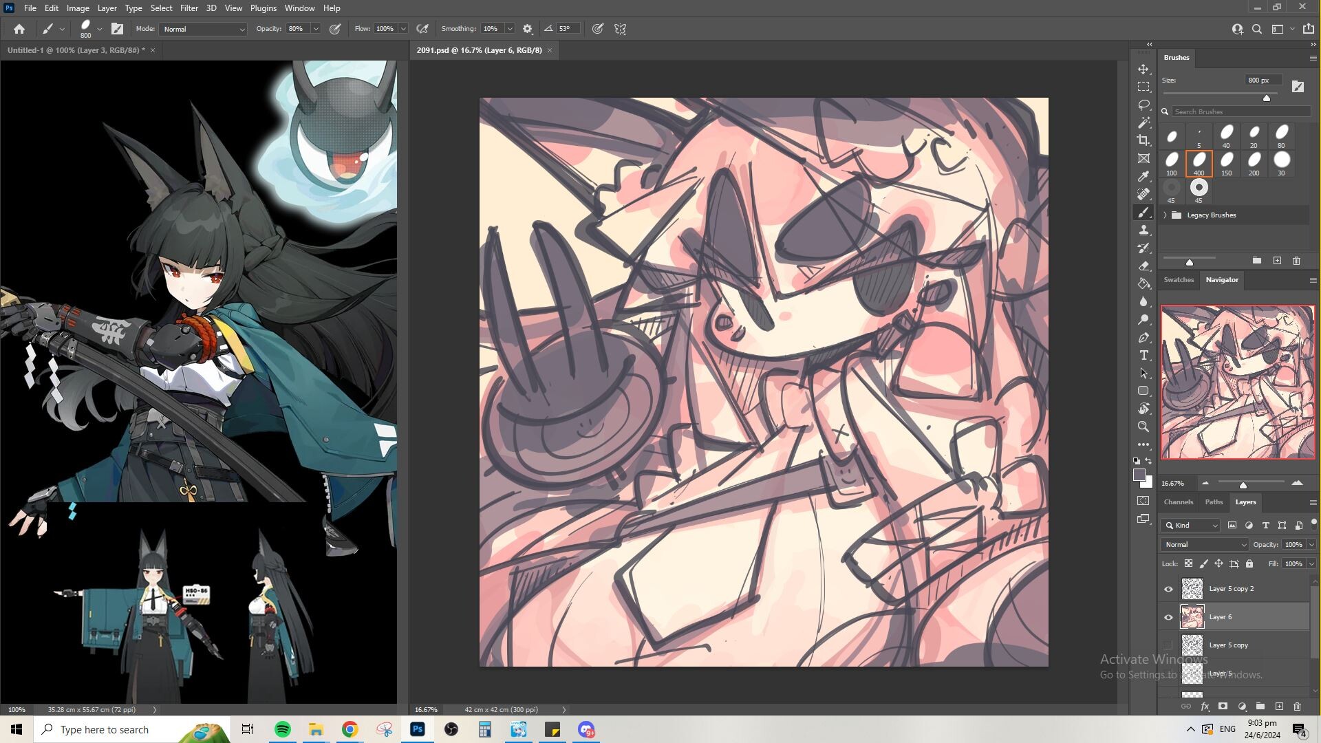 ArtStation - 2091 - Hoshimi Miyabi / 星见雅24 Jun 2024