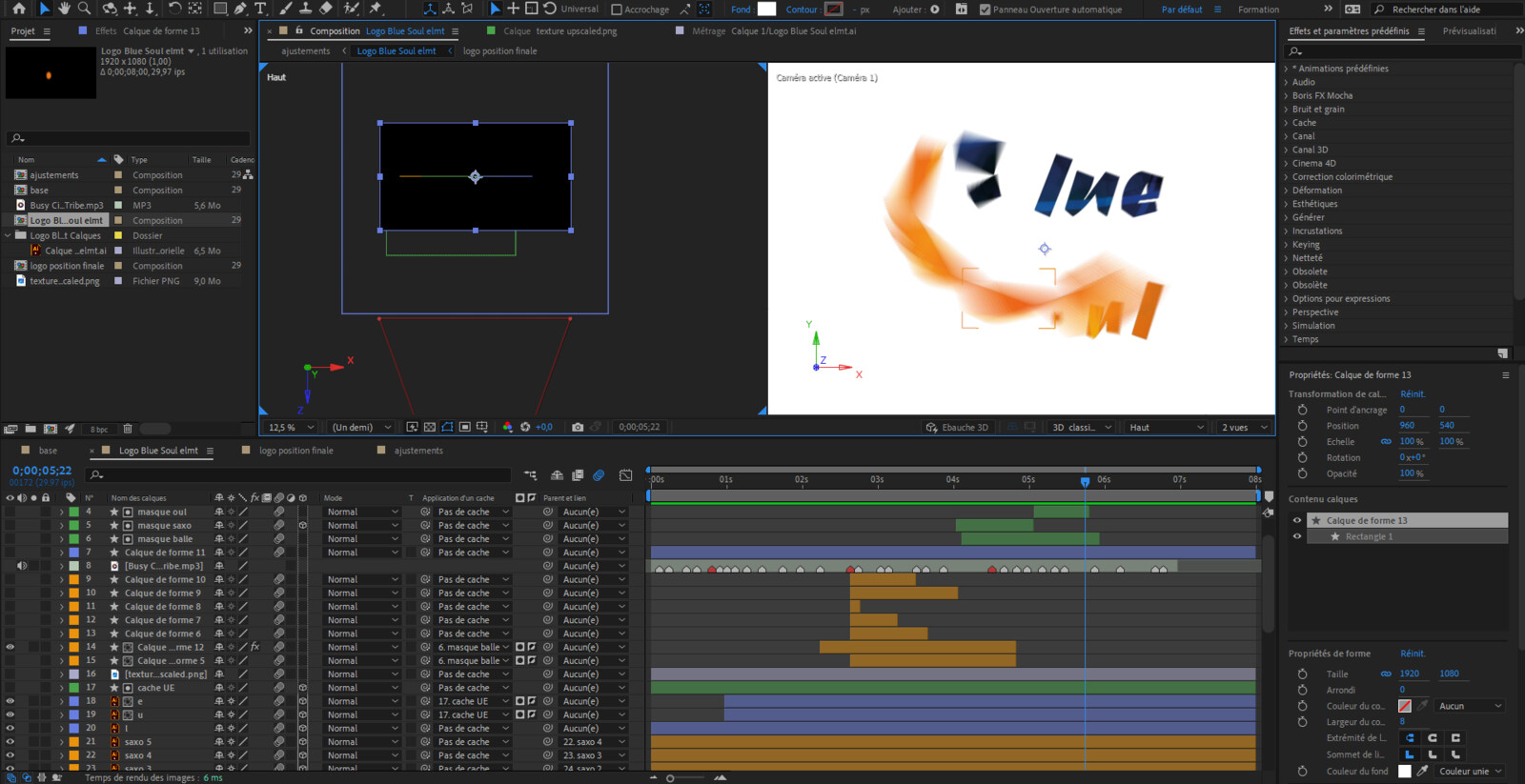 Animation sur After Effect et Illustrator