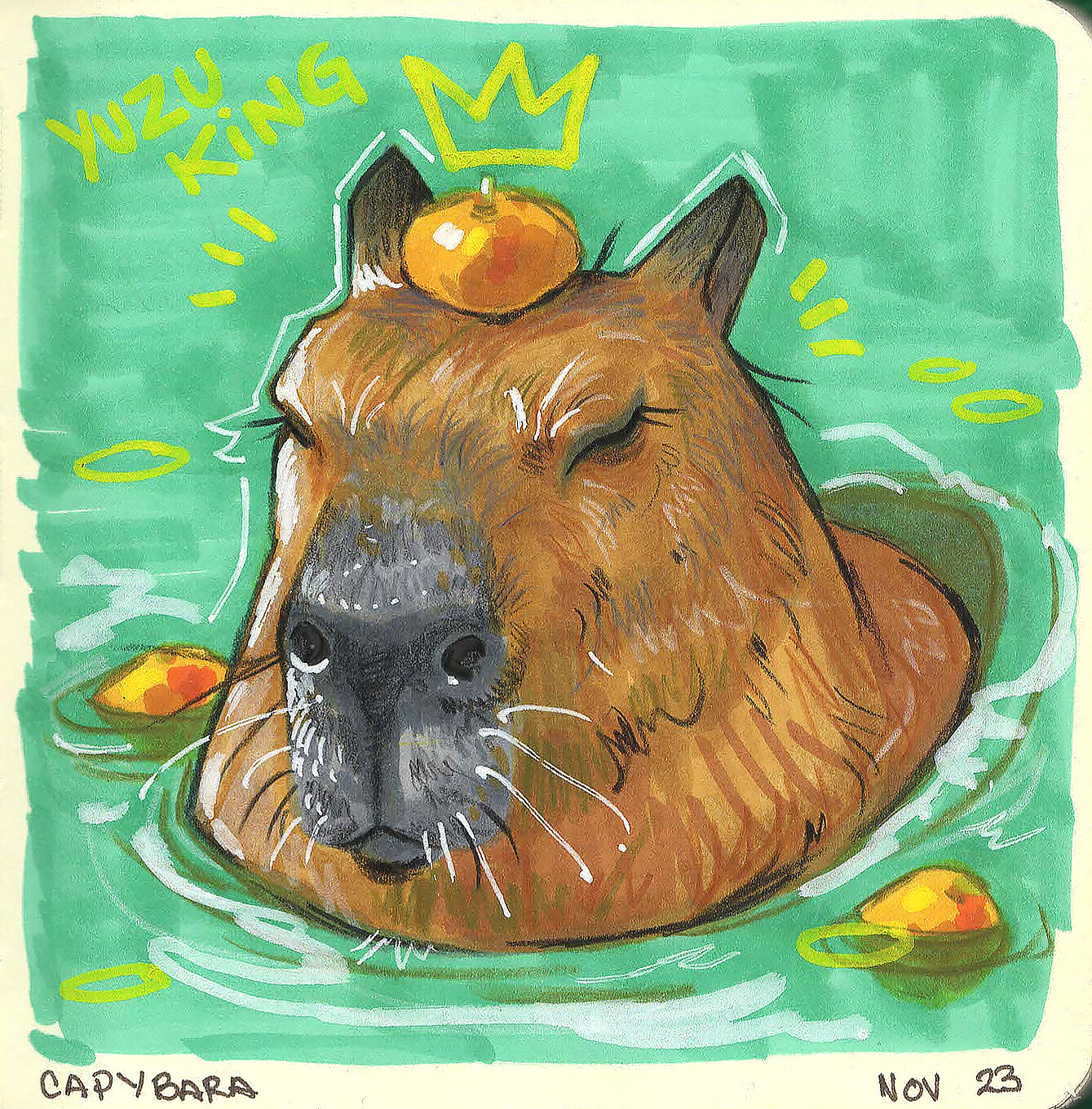 Markers &amp; Color Pencil on Paper