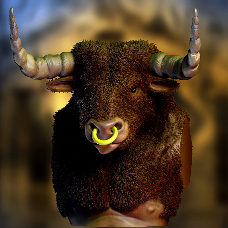 Minotaur Bust