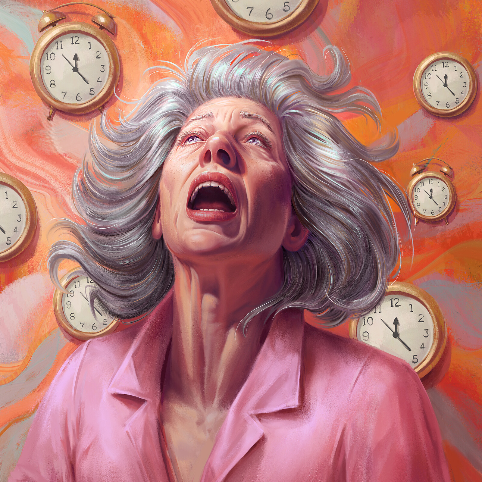 Woman during menopause