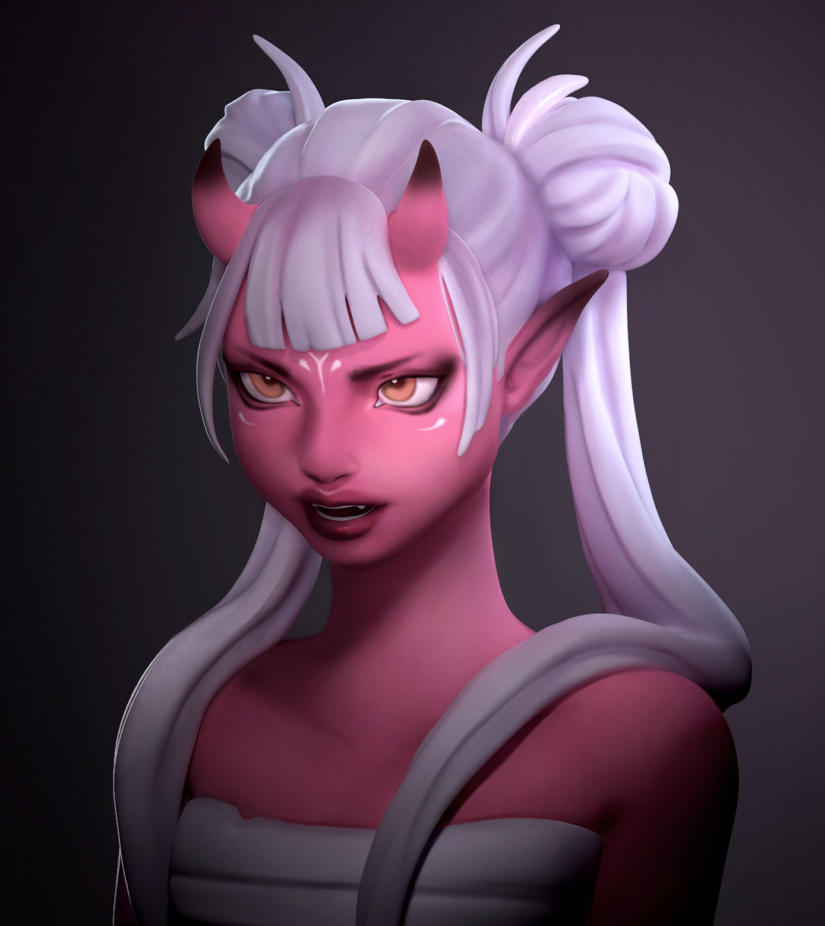 ArtStation - Oni Girl Sculpt