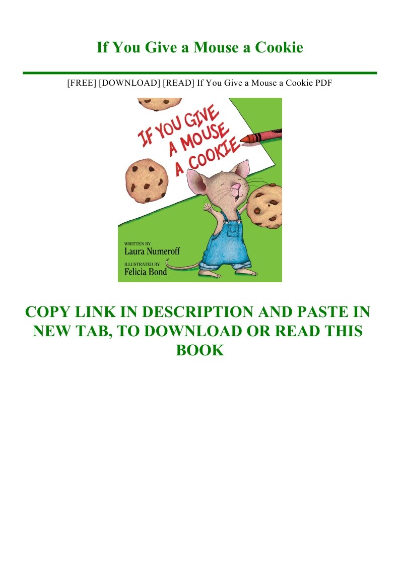 ArtStation [FREE] [DOWNLOAD] [READ] If You Give a Mouse a Cookie PDF