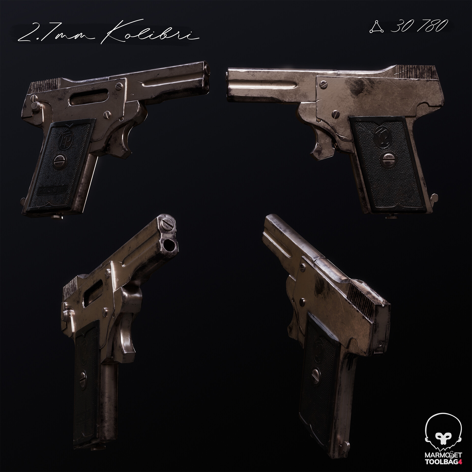 ArtStation 2.7mm Kolibri Pistol