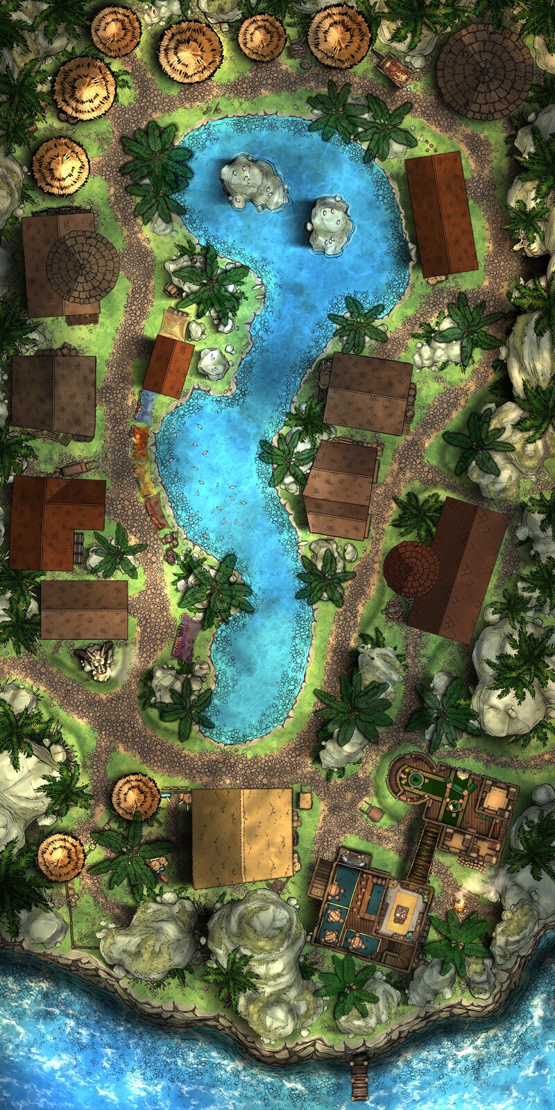 Coastal Village [80 x 100]
