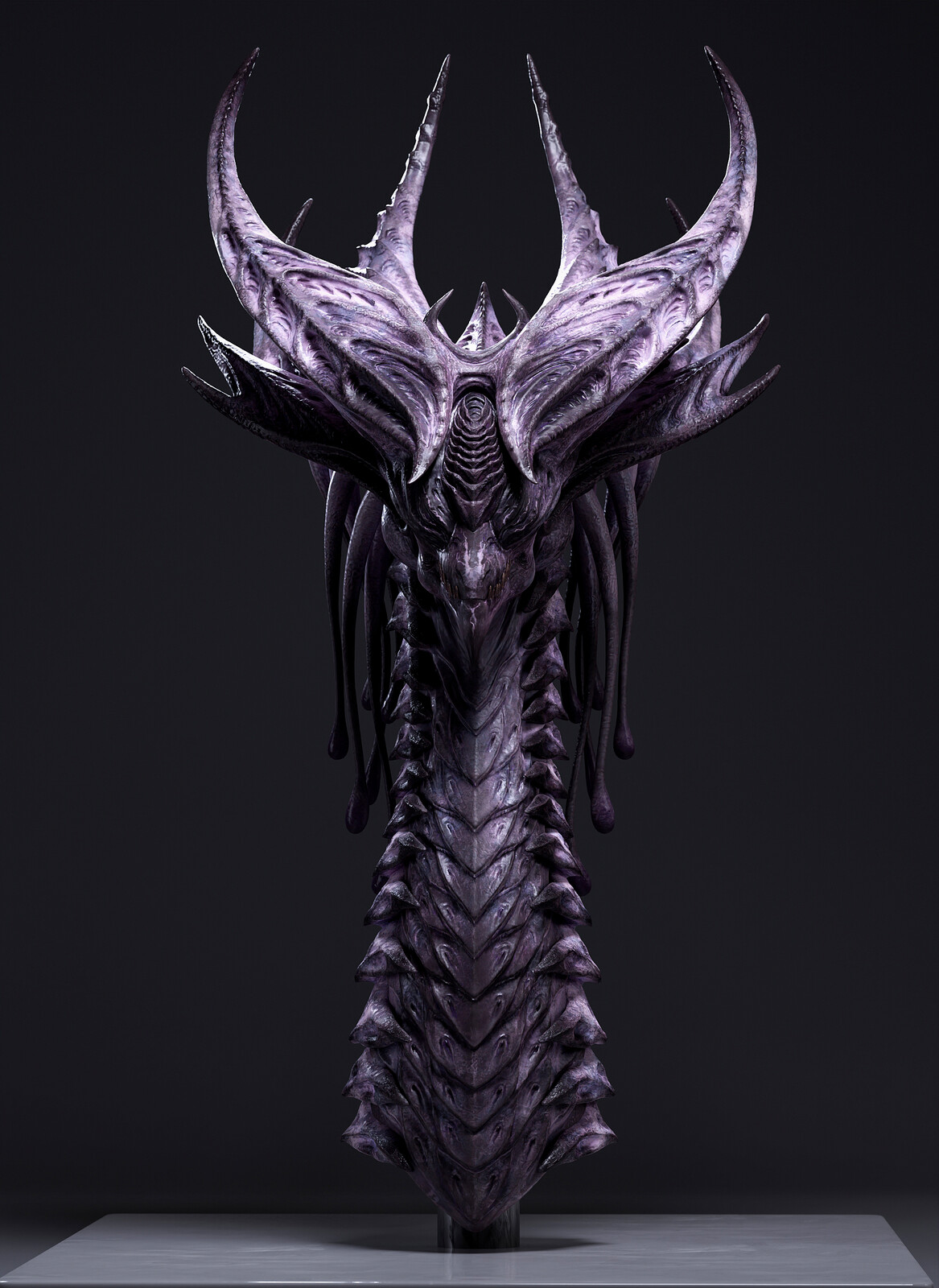 Purple Dragon, concept sculpt