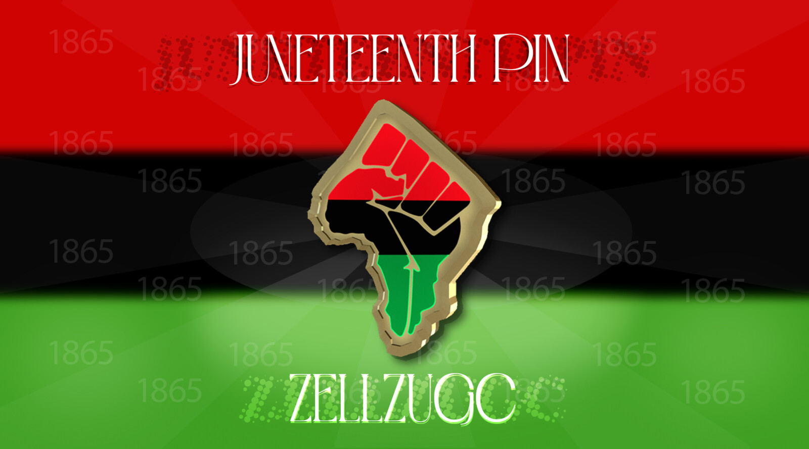 Juneteenth Pin for ZellzUGC on ROBLOX.