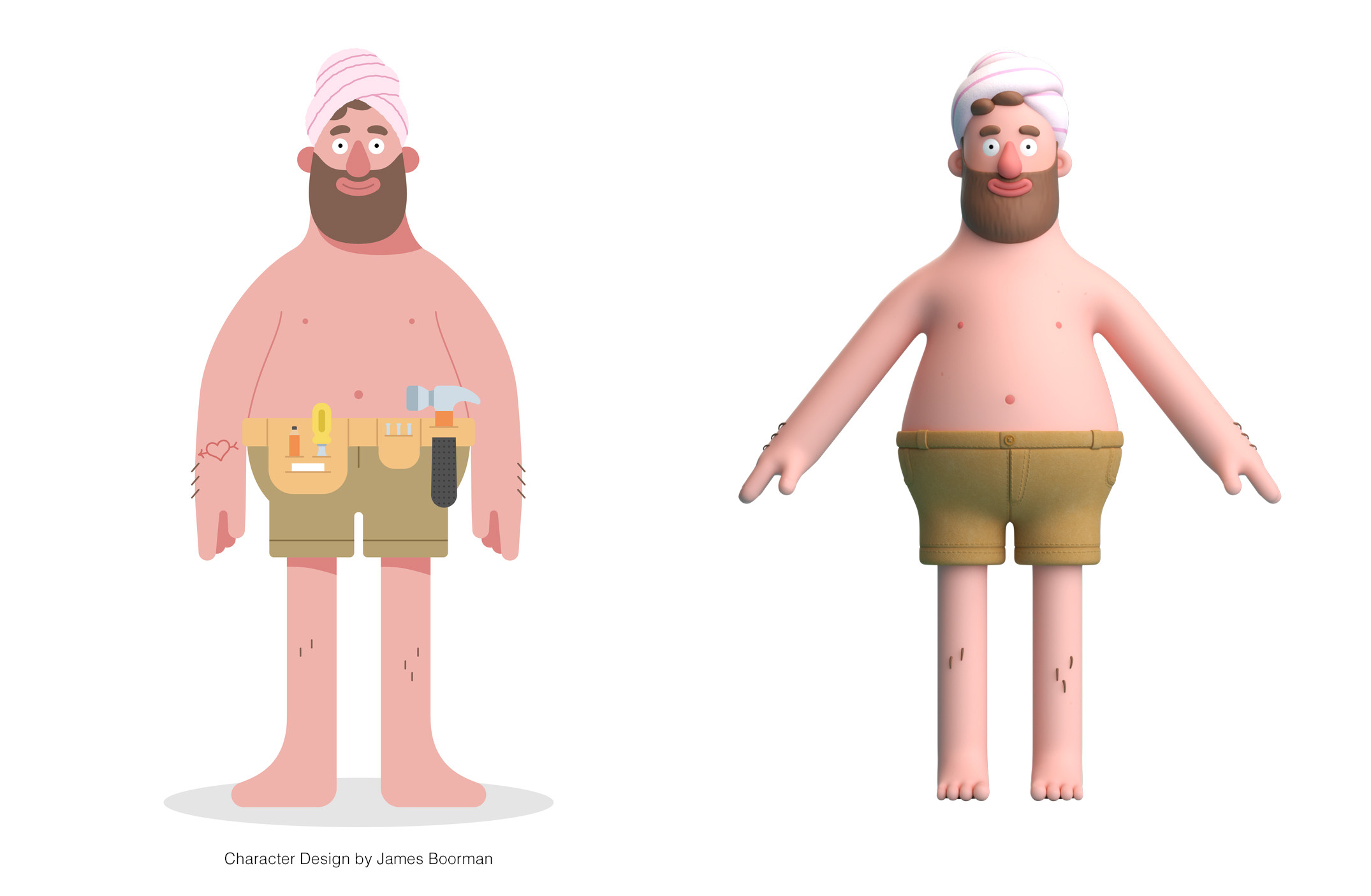 2D Design to 3D Character