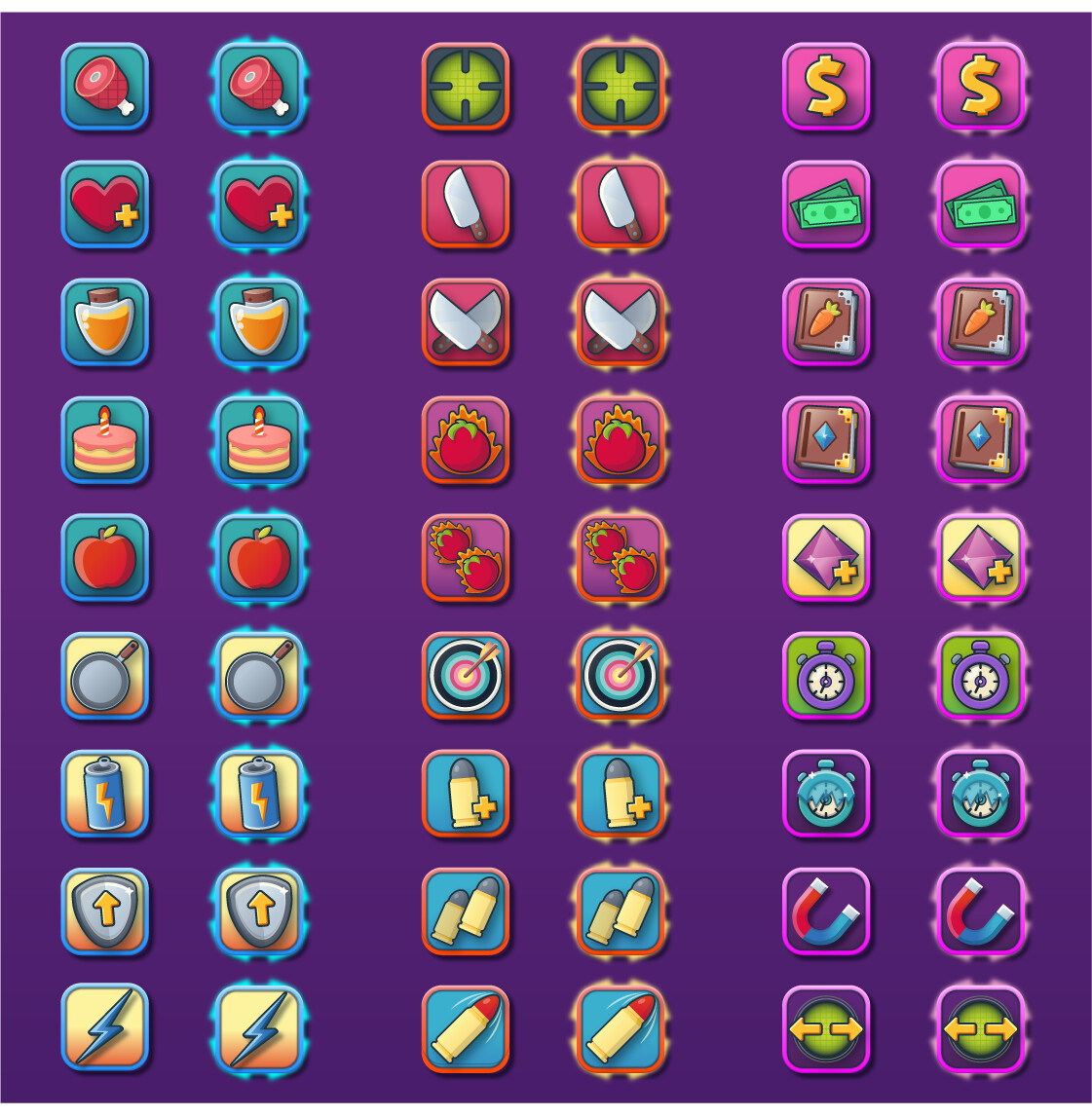 Icons for Upgrade Tree