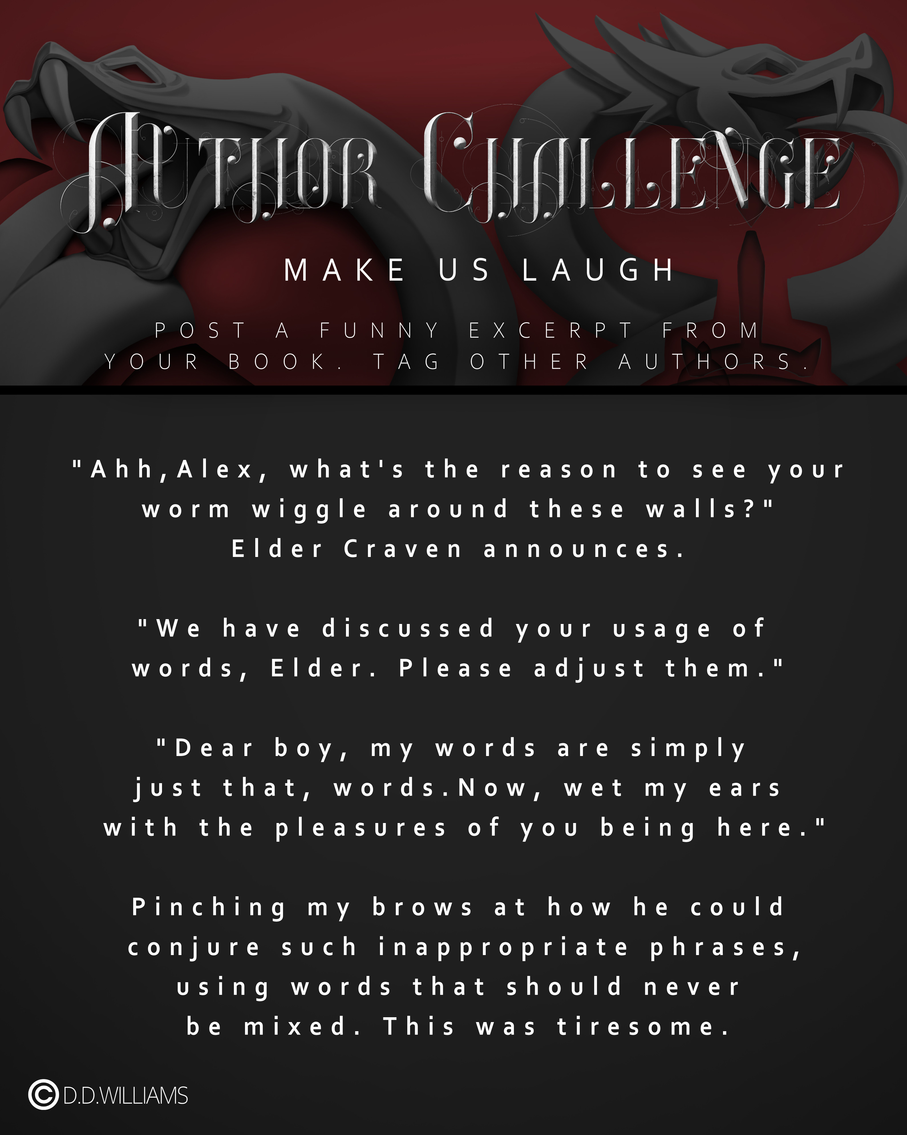 Author challenge graphic