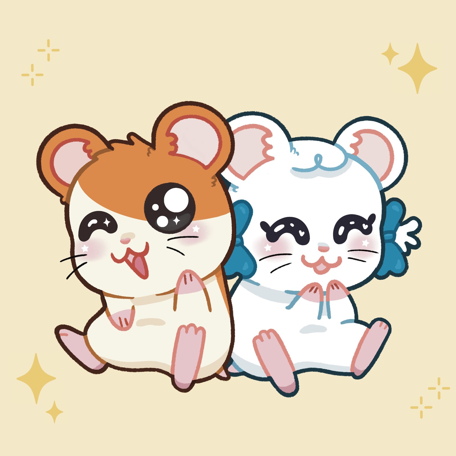 Hamtaro and Bijou
