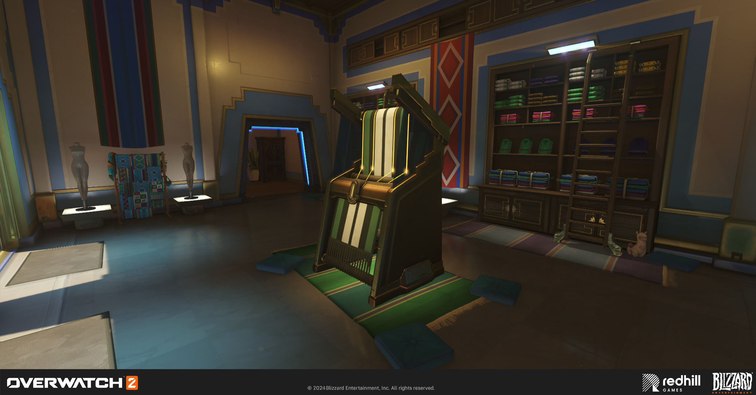 I modeled the highpoly asset of the loom, the rest was handled by OW team