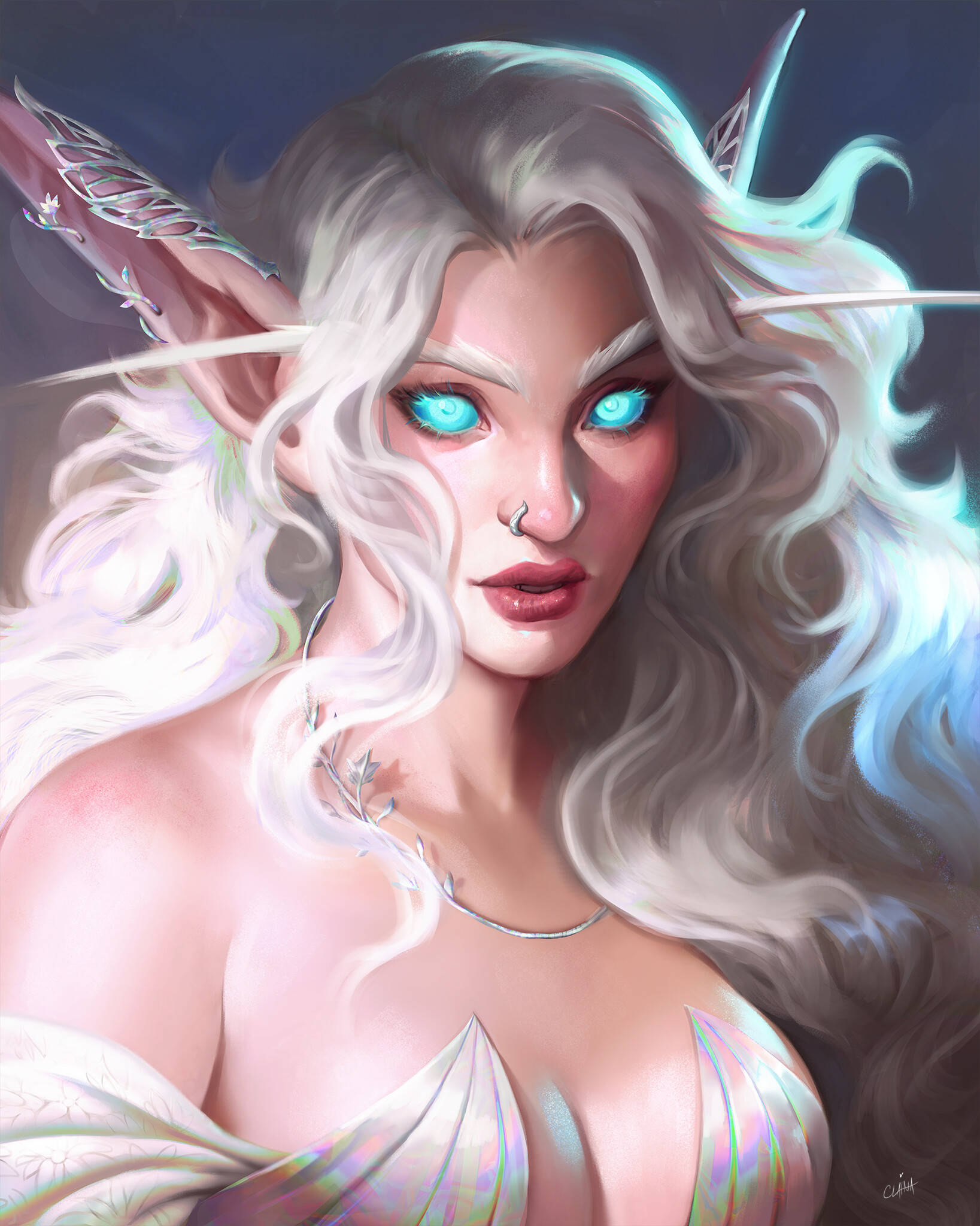 ArtStation Night Elf In Pastels artstation-night-elf-in-pastels