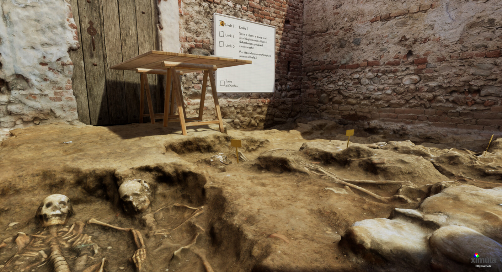 Survey, second level, graves.