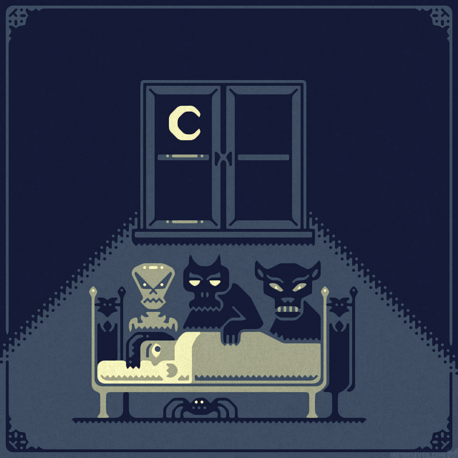 They come at night, 2D demon character designs