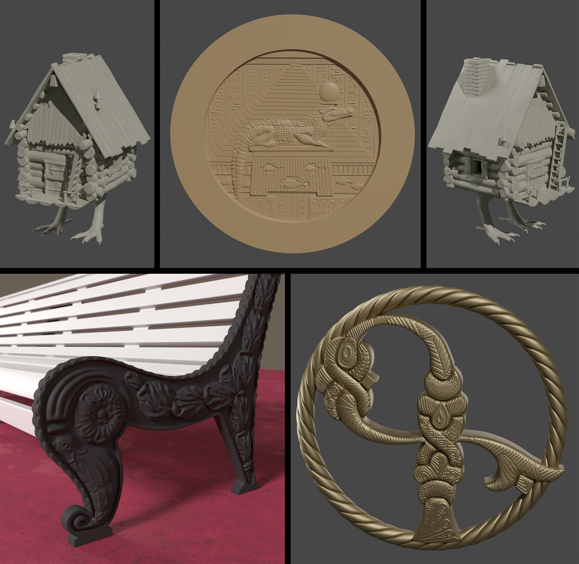 ArtStation - Other sculpting works