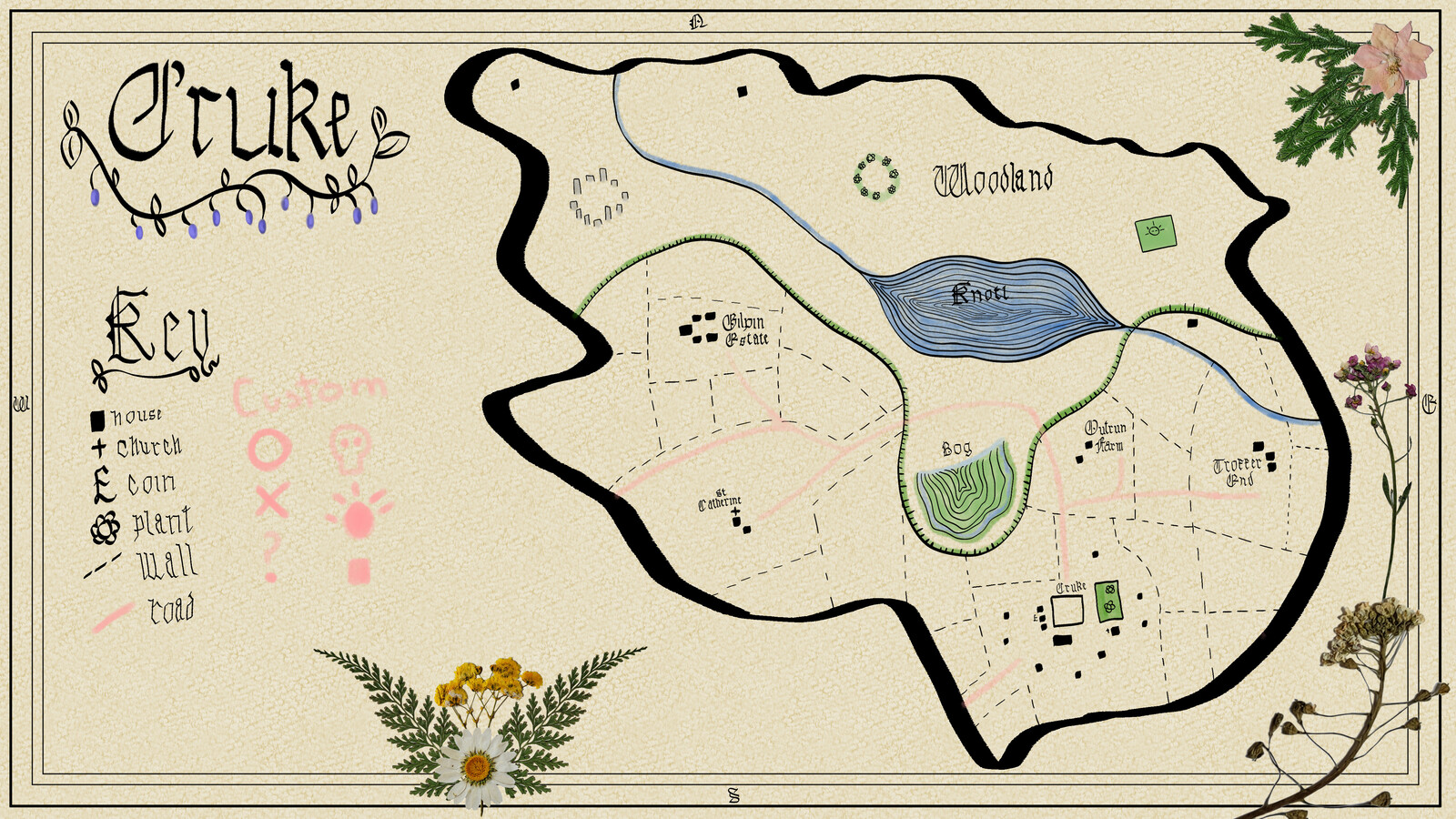 Map of Cruke