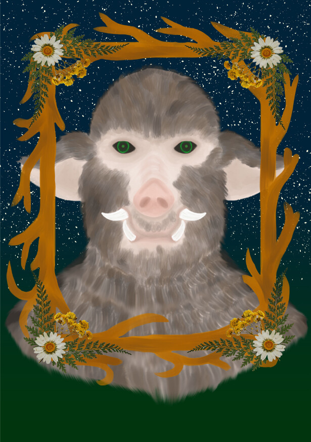 Postcard depicting The Sow