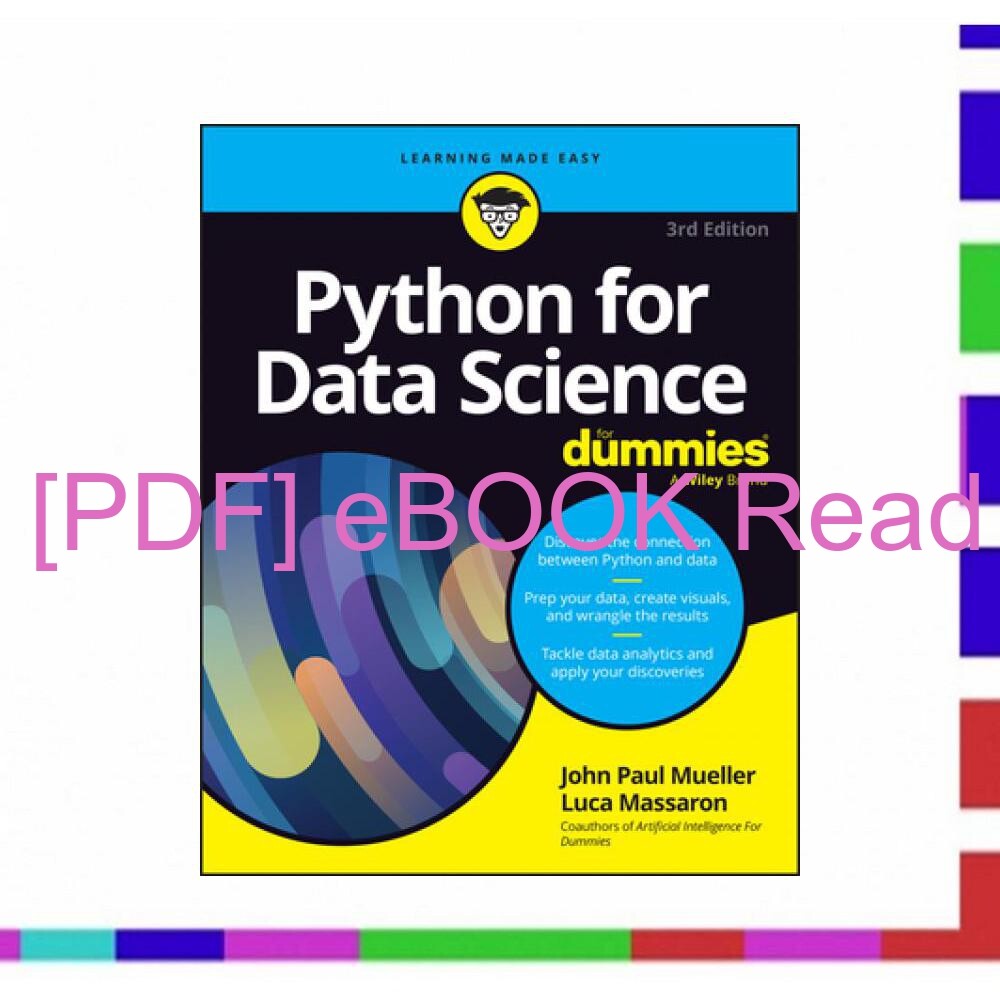 ArtStation - Read PDF Python for Data Science For Dummies (For Dummies ...