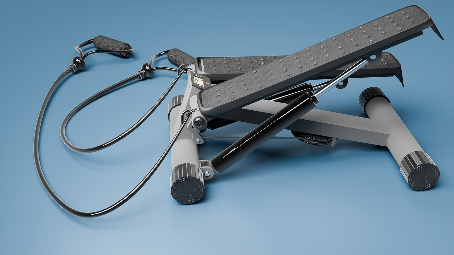 Stepper Pieghevole Per Casa E Ufficio - Mini Attrezzo Fitness Sotto Scrivania - Allenamento Gambe Portatile - Foto 2