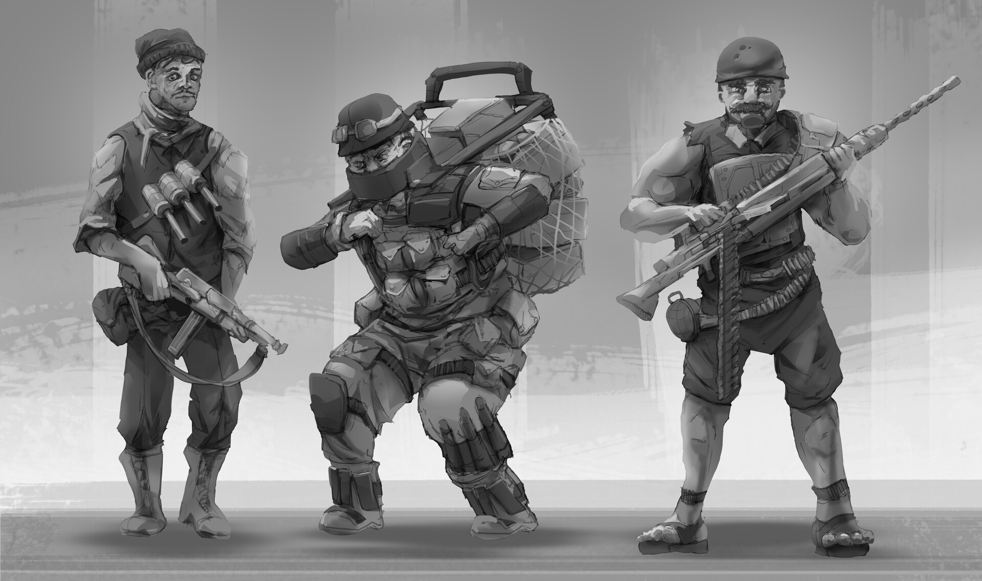 ArtStation - Pseudo 20th-Century Soldiers