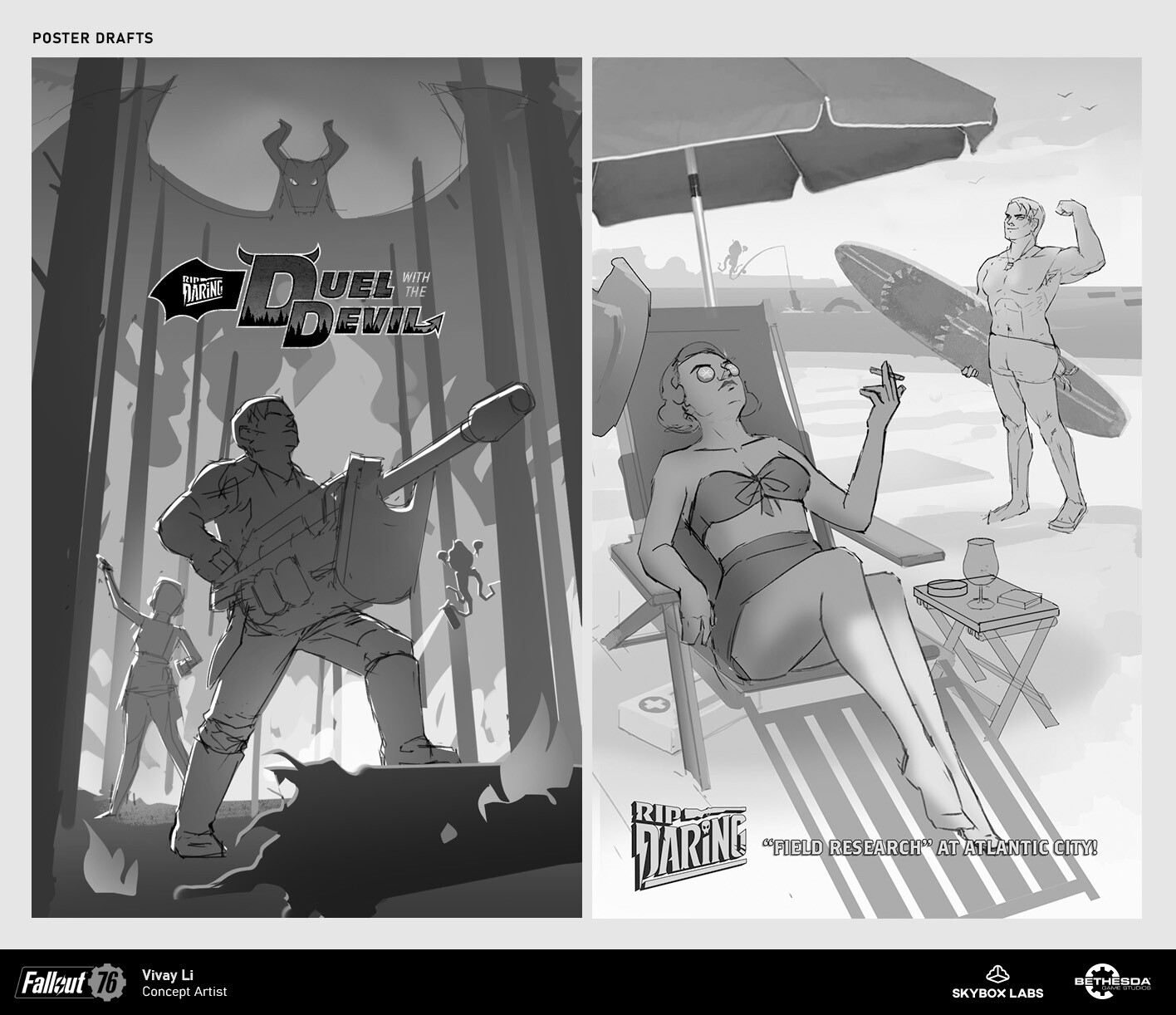 ArtStation - Fallout 76: Rip Daring - Duel With The Devil