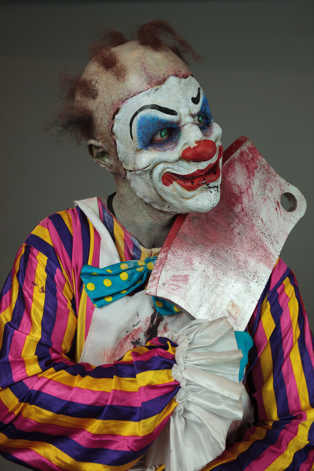 Smile Clown makeup by Amy Mills prosthetic by Charles wills