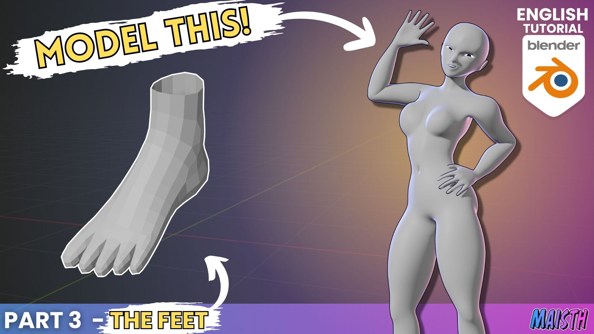 ArtStation - Blender Human Character Modeling Tutorial - Part 3: The Feet  (2024)