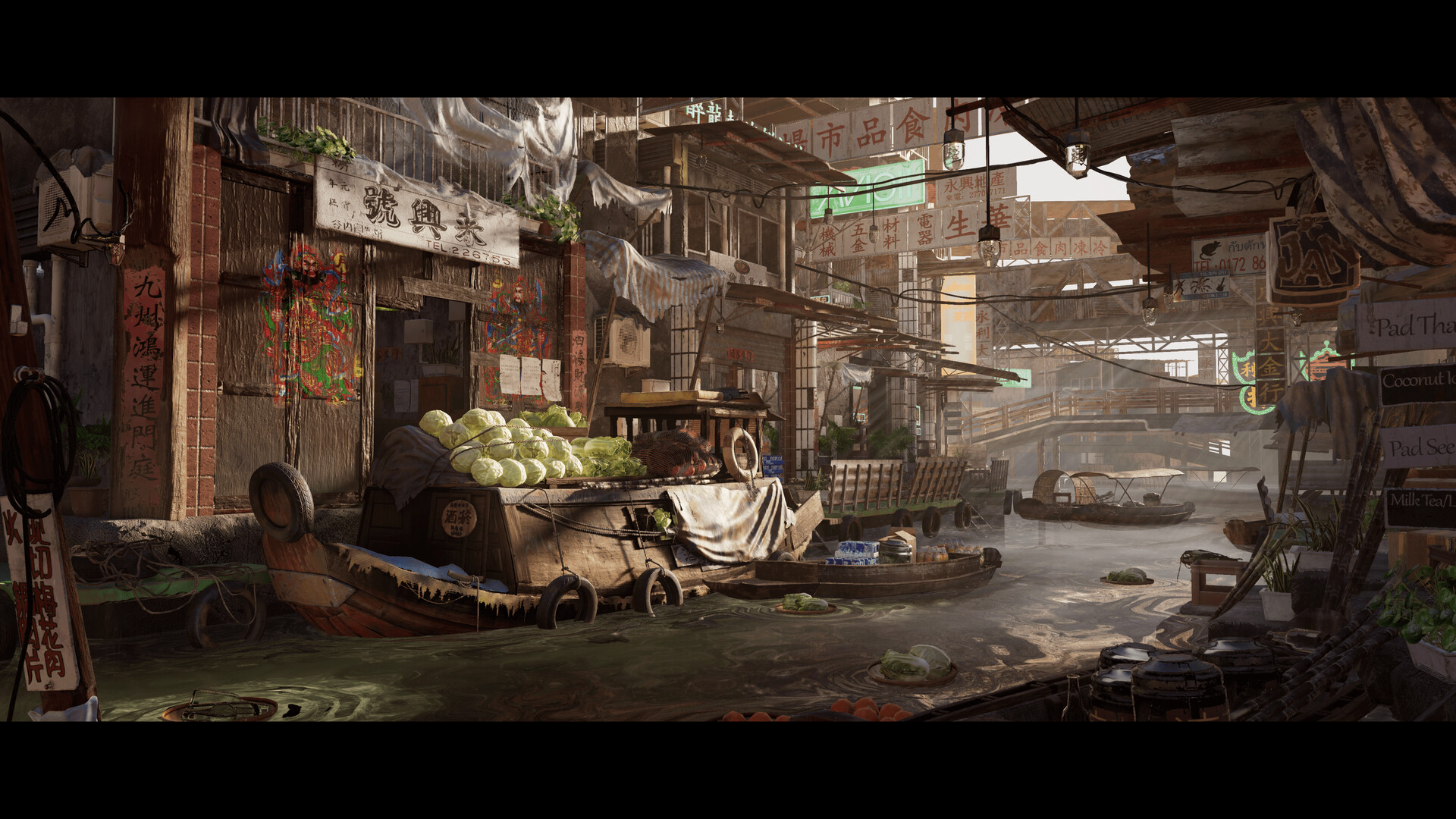 ArtStation - Floating Market - 3D Environment Art Portfolio